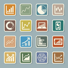 Images of different types of statistical reports